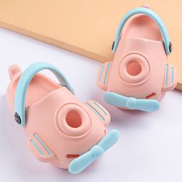 Oh! Pair Clogs Aircraft Applique - Pink-image-14