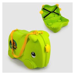 NHR Kids Rideon Suitcase & Small Cabin Luggage Toys Storage - Green-picture-19