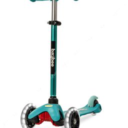 Baybee Skate Scooter for Kids 3 Wheel Kids Scooter with 4 Height Adjustable Handle LED PU Wheels & Rear Brake Kick Runner Scooter - Green-15