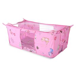 Square Shaped Foldable Hamock with Dino Print - Pink-22
