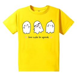 KAVEE Pure Cotton Half Sleeves Cute Monsters Printed Tee - Yellow-picture-31