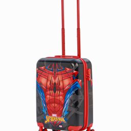 STRIDERS Trolley Luggage Bag with Spiderman Print Red & Black - 20 Inches-image-59