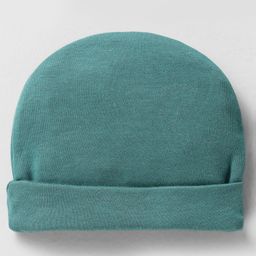 Simply Interlock Knit Cap Mittens And Booties Set With Dads Girl Text Print Teal Blue - Diameter 11.5 cm image 3