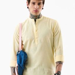 Snitch Men India Slim Fit Solid Mandarin Collar Casual Shirt-image-78