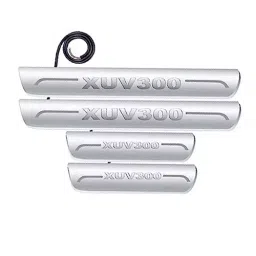 Auto Pearl Car Door Foot Step Led Sill/Scuff Plates Mirror Finish Silver Compatible For Mahindra Xuv 300 (2019), LEDSillPLATE_Sil_XUV300_2019 (Set of 4)-image-18