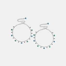 Shaya 925 Silver Goofy Self Anklet for Women-image-2
