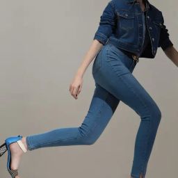 Vero Moda Blue Skinny Fit Mid Rise Jeans-image-64