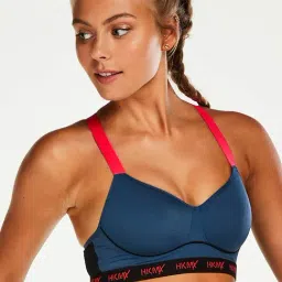 Hunkemoller Blue Non Wired Padded Sports Bra-image-7