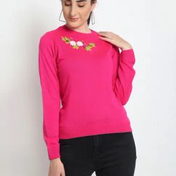 Club York Pink Embroidered Sweater-image-95