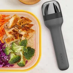 thinKitchen | Zoku Stainless Steel Kids Pocket Utensil Set - Charcoal-43