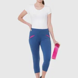 Sweetdreams Blue Mel Regular Fit Capris-image-16