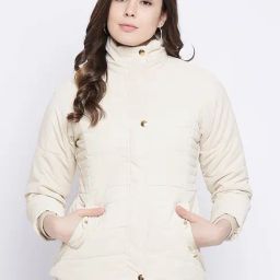 Duke Off White Quilted Jacket-image-95