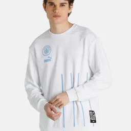 Puma MCFC White Round Neck Sweatshirt-picture-39
