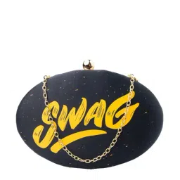 NR by Nidhi Rathi Black Fabric Clutch-52