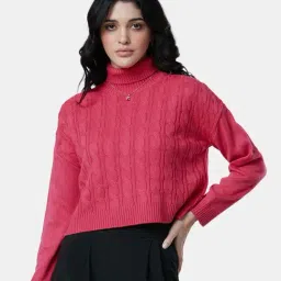 The Souled Store Pink Sweater-16