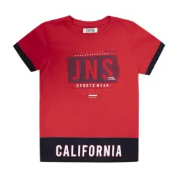 Cantabil Boys Red Cotton Printed T-Shirt-picture-33