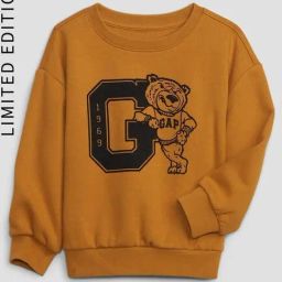 GAP Boys Orange Graphic Sweatshirt-image-6