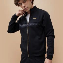 Kappa Black Regular Fit Sports Sweatshirt-image-36