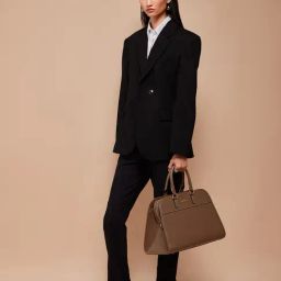 Miraggio Beatrice Taupe Medium Satchel-37