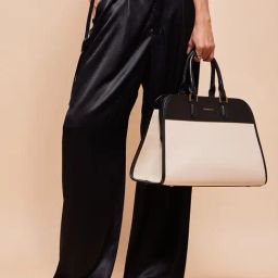 Miraggio Beatrice Ivory Medium Satchel-19