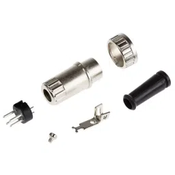 RS PRO 4 Pole Din Plug 4 A 100 V AC Bayonet Male Cable Mount, 491015-image-36
