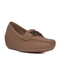 Ronnie Grey Women's Camel Casual Loafers image 3