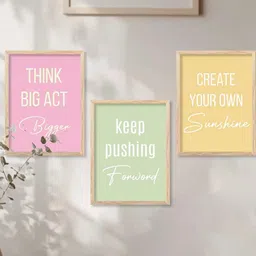 Motivational Wall Art With Frame Home Decor Wall Painting For Living Room Office Bedroom-image-68