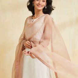 Fabindia Beige Woven Dupatta-picture-33