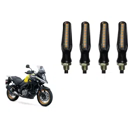Cartronics Sleek Pencil Type Yellow LED Indicator for Suzuki V Storm(Pack of 4 Pcs)-46