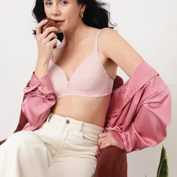 DressBerry Pink Half Coverage Lightly Padded Bra All Day Comfort-picture-23
