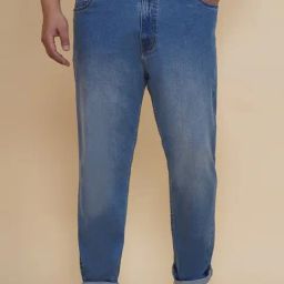 John Pride Blue Cotton Regular Fit Jeans-image-86