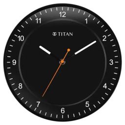 Titan NSW0010PA03 Contemporary Black Wood Wall Clock with Silent Sweep Technology-7
