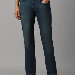 Louis Philippe Navy Slim Fit Jeans-picture-32