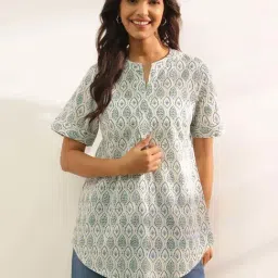 Fabindia White Printed Tunic-picture-21