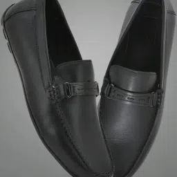 Woodland Men's Black Formal Loafers-image-17