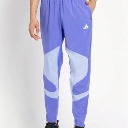 Adidas Blue Regular Fit Printed Sports Trackpants-image-23