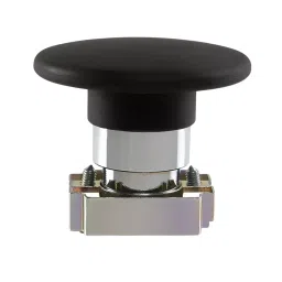 Sibass Electric Jumbo Mushroom Push Button Diameter 22.5 mm Metal Body Without Contact Element with CE Mark, Black, SE-BR42 (Pack of 160)-21