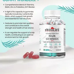 Swisslife Forever Biotin Hair Gummies - 60 image 4