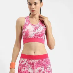 MADAME Hot Pink POLYESTER Print Sports tshirt-image-20