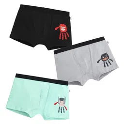 You Got Plan B Boys Pack Of 3 Printed Short Trunk BXB-Handprint-4-6-image-24