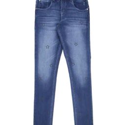 Gini & Jony Kids Blue Printed Jeans-picture-38