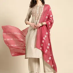 Sangria Women Floral Printed Kurta with Palazzo & Dupatta-picture-21