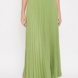 Moda Rapido Flared Pleated Maxi Skirt-picture-18