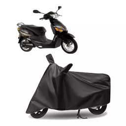 Auto Pearl Polyester Two Wheeler Cover for Hero Electric Electric Optima Plus BS6 (Grey)-image-51