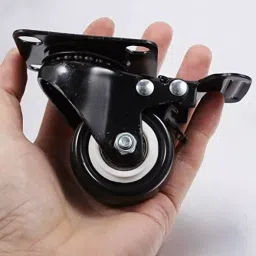 Implemental 4 Pcs Furniture Caster Wheels with 360° Top Plate 1.5 inch Swivel Black for Material Handing (Set of 10) image 4