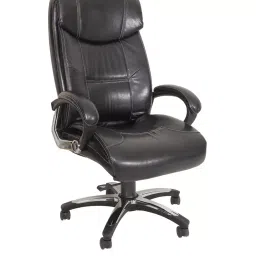 Caddy High Back Revolving office and Home Chair Black PU Leatherette CD171-image-78