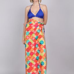 WOMAN IN YOU Tropical Printed Swim Cover Up Sarong Bottom-image-47