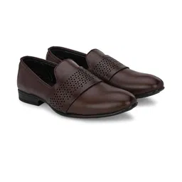 G L Trend Men Perforations Patent Leather Mojaris-picture-23