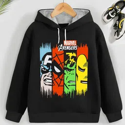Marvel by Miss and Chief Boys Printed Hooded Sweatshirt-picture-49