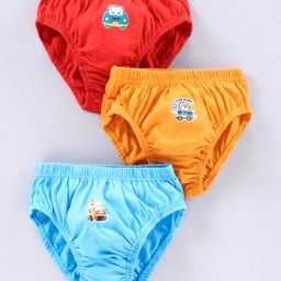 Tango Briefs Set of 3 Multi Print - Red Blue Orange-image-40